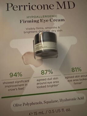 Perricone MD Firming Eye Cream - White and Silver Jar